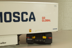 Mercedes-Benz Actros MP4 with semi trailer "EL Mosca" 2021, white, Camiones Españoles Nº 16, Salvat 1:43