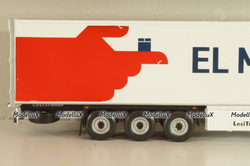 Mercedes-Benz Actros MP4 with semi trailer "EL Mosca" 2021, white, Camiones Españoles Nº 16, Salvat 1:43
