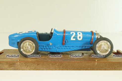 Bugatti type 59  #28 1933, blue, R174, Brumm 1:43