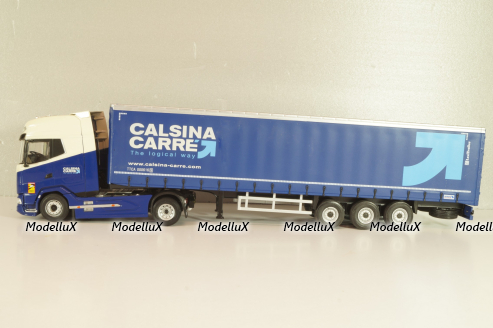 DAF XG tractor with semi trailer "Calsina Carre" 2022, blue/white, Camiones Españoles Nº 10, Salvat 1:43