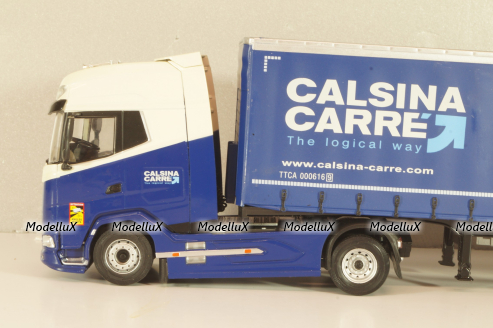 DAF XG tractor with semi trailer "Calsina Carre" 2022, blue/white, Camiones Españoles Nº 10, Salvat 1:43