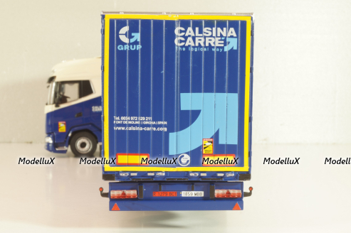 DAF XG tractor with semi trailer "Calsina Carre" 2022, blue/white, Camiones Españoles Nº 10, Salvat 1:43