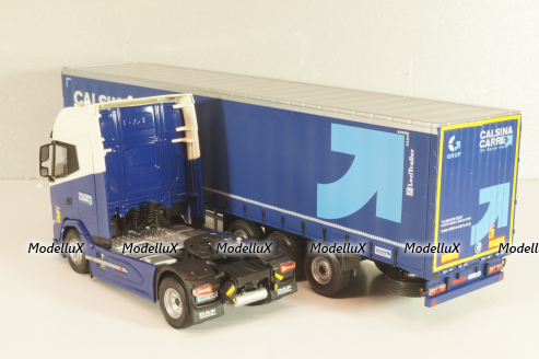 DAF XG tractor with semi trailer "Calsina Carre" 2022, blue/white, Camiones Españoles Nº 10, Salvat 1:43