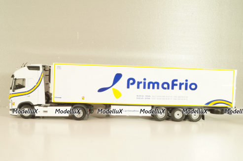 VOLVO FH tractor with semi trailer "Prima Frio" 2020, white, Camiones Españoles Nº 15, Salvat 1:43