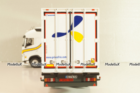 VOLVO FH tractor with semi trailer "Prima Frio" 2020, white, Camiones Españoles Nº 15, Salvat 1:43