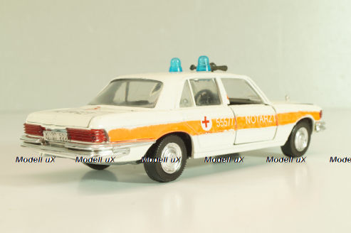 Mercedes-Benz 350 SE (W116) Notarzt 1972, 301612, Schuco 1:43