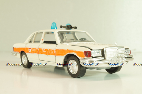 Mercedes-Benz 350 SE (W116) Notarzt 1972, 301612, Schuco 1:43