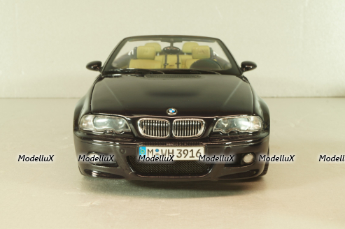 BMW M3 Cabriolet (E46) 2001, black, Kyosho 1:18