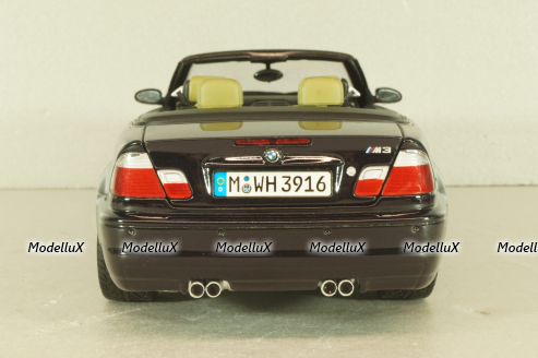 BMW M3 Cabriolet (E46) 2001, black, Kyosho 1:18