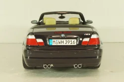 BMW M3 Cabriolet (E46) 2001, black, Kyosho 1:18