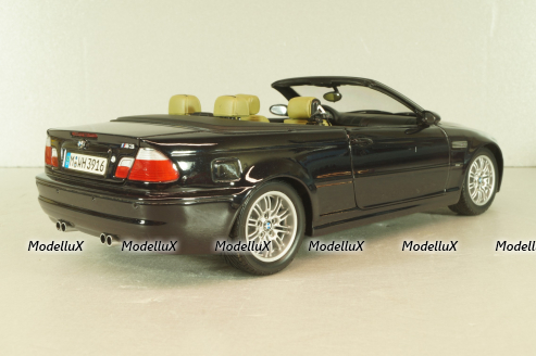 BMW M3 Cabriolet (E46) 2001, black, Kyosho 1:18