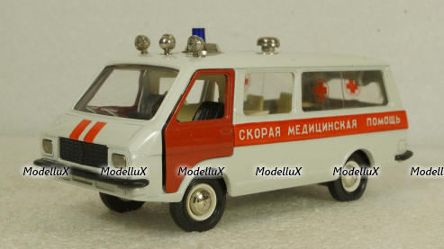 Раф-2203, медицинская, светло-серая, сентябрь 89г., Тантал/Радон 1:43