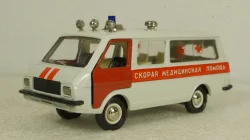 Раф-2203, медицинская, светло-серая, сентябрь 89г., Тантал/Радон 1:43