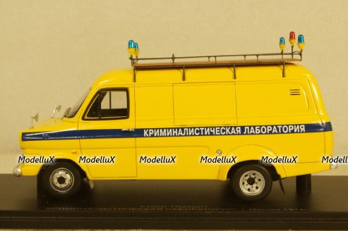 Ford Transit "Криминалистическая лаборатория" 1974г., Spark 1:43