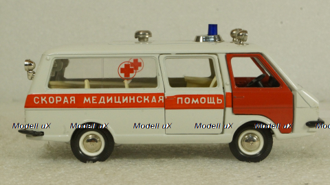 Раф-2203, медицинская, светло-серая, сентябрь 89г., Тантал/Радон 1:43