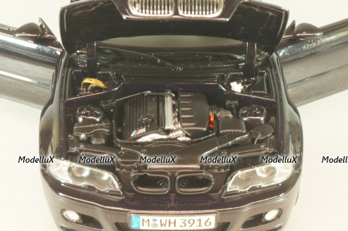 BMW M3 Cabriolet (E46) 2001, black, Kyosho 1:18