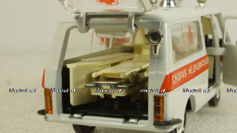 Раф-2203, медицинская, светло-серая, сентябрь 89г., Тантал/Радон 1:43