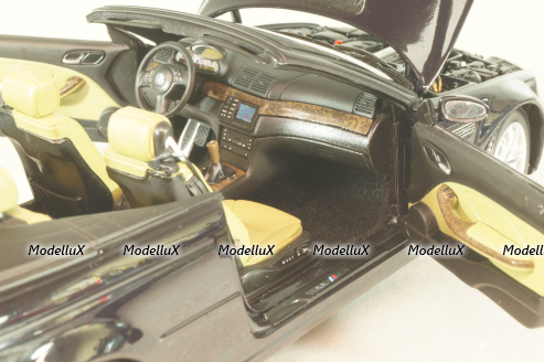 BMW M3 Cabriolet (E46) 2001, black, Kyosho 1:18