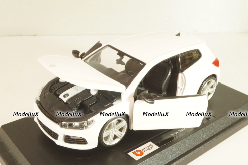 Volkswagen Scirocco R 2008, white, 21060, Burago 1:24