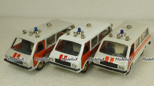 Раф-2203, медицинская, светло-серая, сентябрь 89г., Тантал/Радон 1:43