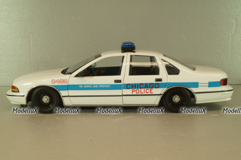 Chevrolet Caprice Police Chicago 1993, white, UT Models 1:18