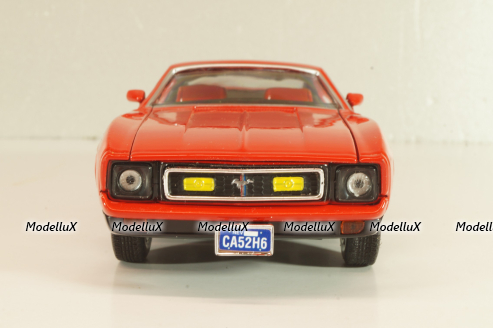 Ford Mustang Mach I from movie James Bond "Diamonds are Forever" 1971, red, 79851, Motor Max 1:24