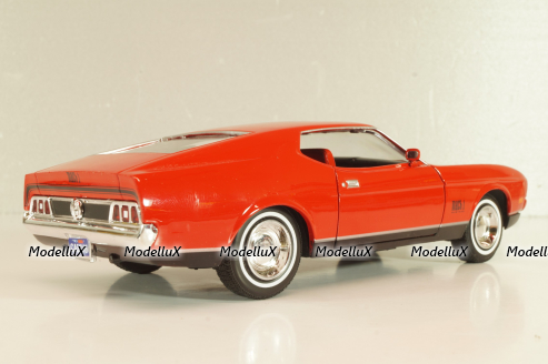 Ford Mustang Mach I from movie James Bond "Diamonds are Forever" 1971, red, 79851, Motor Max 1:24
