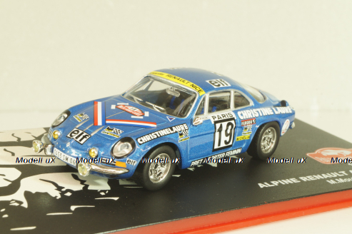 Renault Alpine A110 1800 #19, Rally Monte Carlo 1976, M.Mouton/F.Conconi, Altaya 1:43