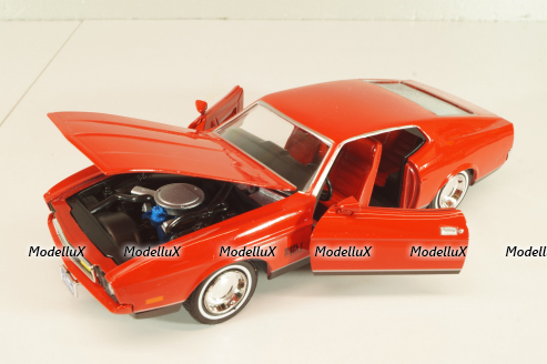 Ford Mustang Mach I from movie James Bond "Diamonds are Forever" 1971, red, 79851, Motor Max 1:24
