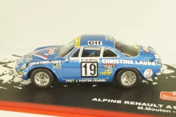 Renault Alpine A110 1800 #19, Rally Monte Carlo 1976, M.Mouton/F.Conconi, Altaya 1:43