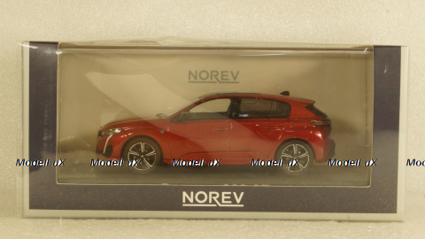 Peugeot 308 GT 2021 Elixir Red, 473932, Norev 1:43