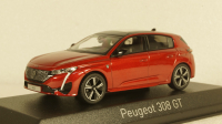 Peugeot 308 GT 2021 Elixir Red, 473932, Norev 1:43