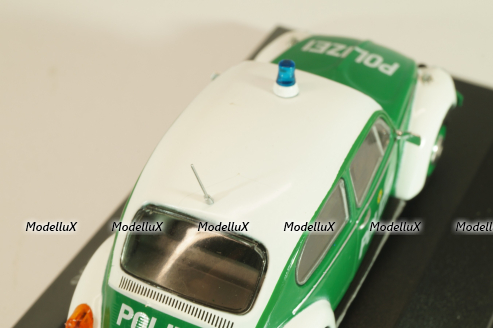 Volkswagen Beetle 1200 Polizei 1977, white/green, 7598001, Atlas Police Cars Collection 1:43 Уценка!