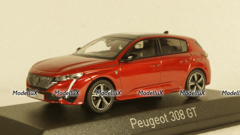 Peugeot 308 GT 2021 Elixir Red, 473932, Norev 1:43