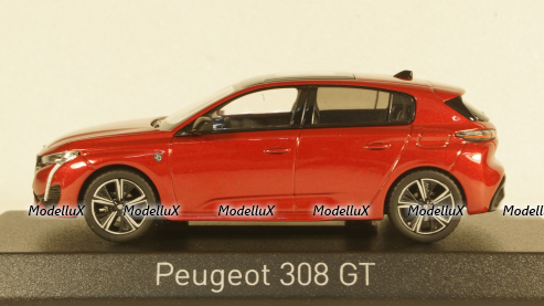 Peugeot 308 GT 2021 Elixir Red, 473932, Norev 1:43
