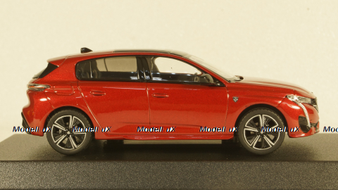 Peugeot 308 GT 2021 Elixir Red, 473932, Norev 1:43
