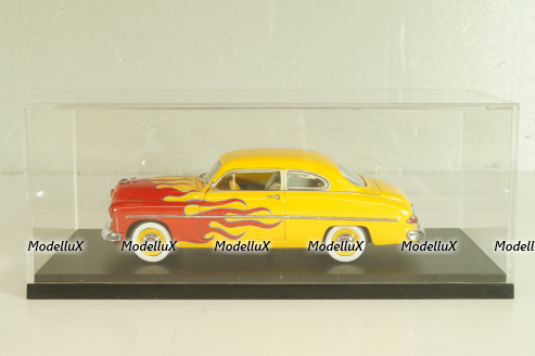 Mercury Club Coupe Street Rod 1949, yellow/red, Universal Hobbies 1:43