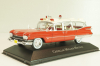 Cadillac Miller-Meteor Ambulance 1959, red/white, 7495002, Atlas Ambulance Cars Collection #2 1:43