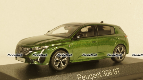 Peugeot 308 GT 2021 Green, 473930, Norev 1:43