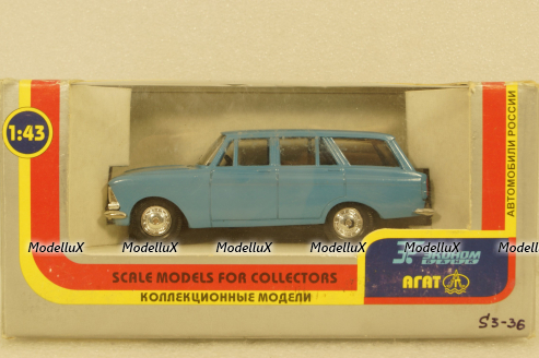 Москвич-427, голубой, Агат 1:43