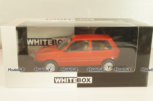 Fiat Uno 1983, red, WB124257, WhiteBox 1:24