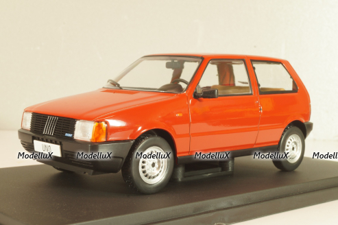 Fiat Uno 1983, red, WB124257, WhiteBox 1:24