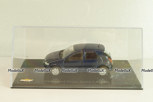 Chevrolet Celta Super 1.4 2006, dark blue, Salvat 1:43