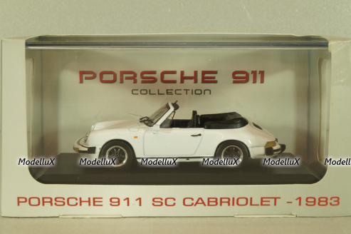Porsche 911 SC Cabriolet 1983, white, 7114004, Atlas 1:43