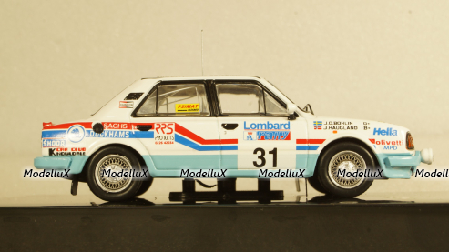 Skoda 130 L, No.31, RAC Rallye, J.Haugland/J.-O-Bohlin, 1987, RAC351, IXO 1:43