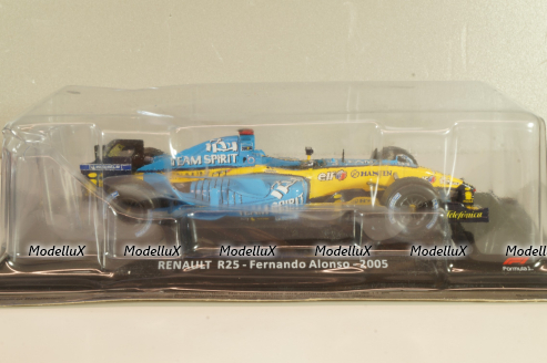 Renault R25 #5 F. Alonso 2005,  F1, LE GRANDI FORMULA 1 №28, 1:24