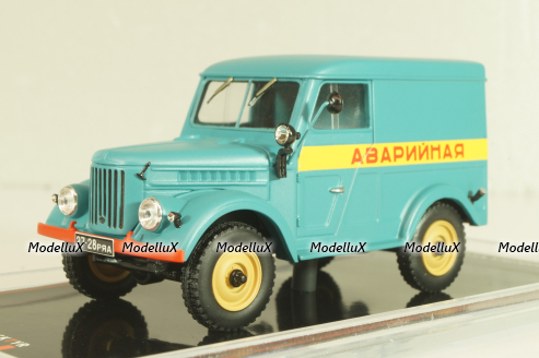 Газ-69 Аварийная, голубой, TR4828, TruckTyr 1:43
