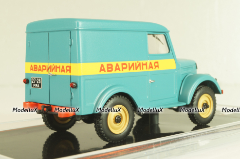 Газ-69 Аварийная, голубой, TR4828, TruckTyr 1:43