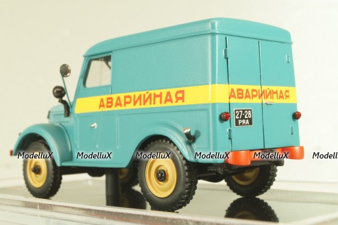 Газ-69 Аварийная, голубой, TR4828, TruckTyr 1:43