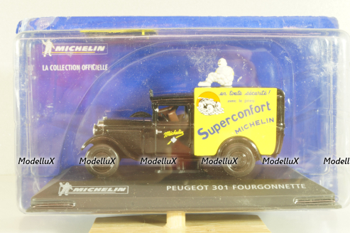 Peugeot 301 fourgonnette "Michelin" black, Altaya 1:43